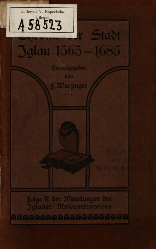 Chronik der Stadt Iglau (1563) des Tuchmachermeisters Abraham Letscher