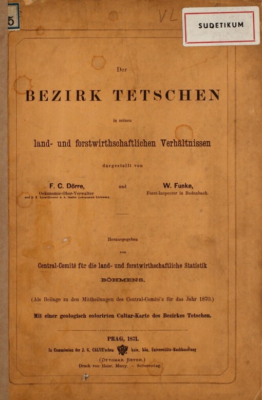 Der Bezirk Tetschen in seinen land- und forstwirthschaftlichen Verhältnissen