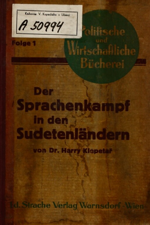 Der Sprachenkampf in den Sudetenländern