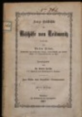 Kurze Geschichte der Bischöfe von Leitmeritz