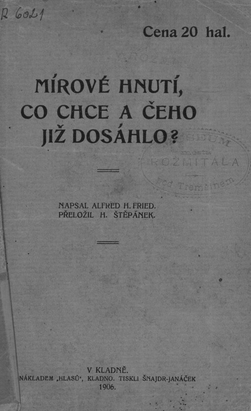 Mírové hnutí, co chce a čeho již dosáhlo?