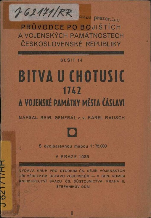 Bitva u Chotusic 1742 a vojenské památky města Čáslavi