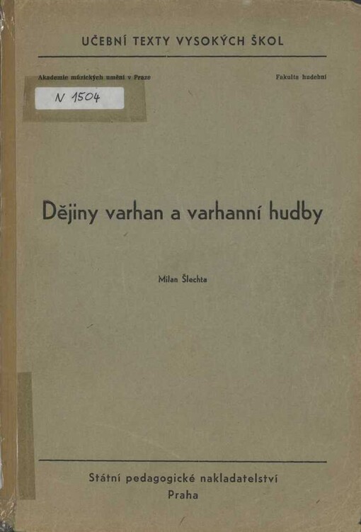 Dějiny varhan a varhanní hudby