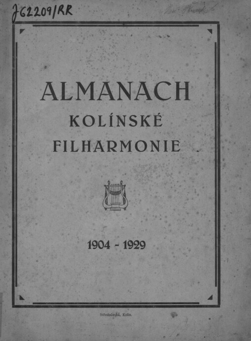 Almanach Kolínské filharmonie 1904-1929