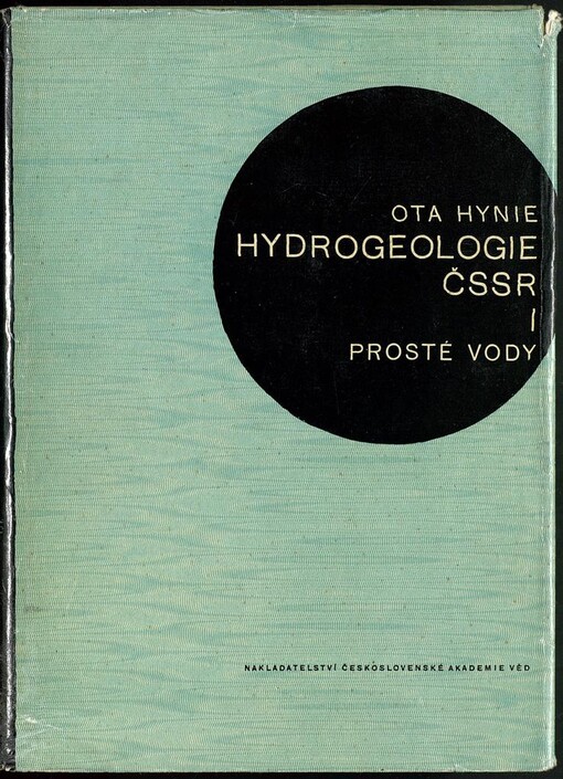 Hydrogeologie ČSSR.I,Prosté vody