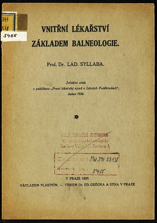 Vnitřní lékařství základem balneologie