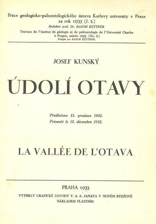 Údolí Otavy =La vallée de l'Otava