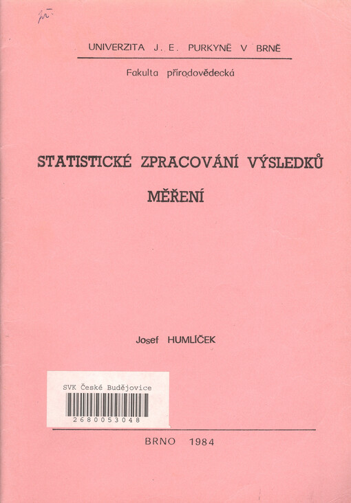 Statistické zpracování výsledků měření