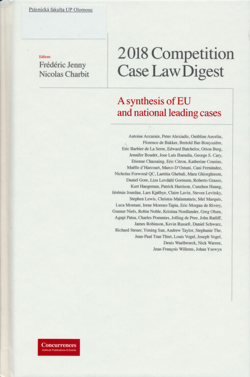 Competition case law digest : a synthesis of EU and national leading cases