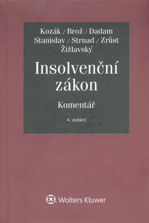 Insolvenční zákon : komentář