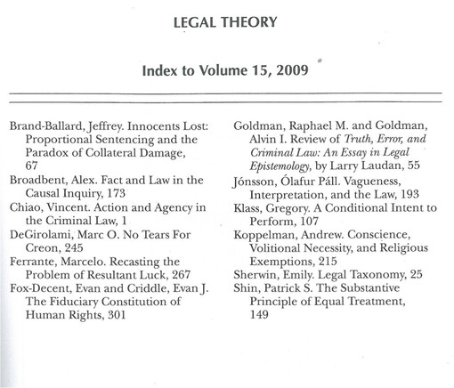 Legal theory