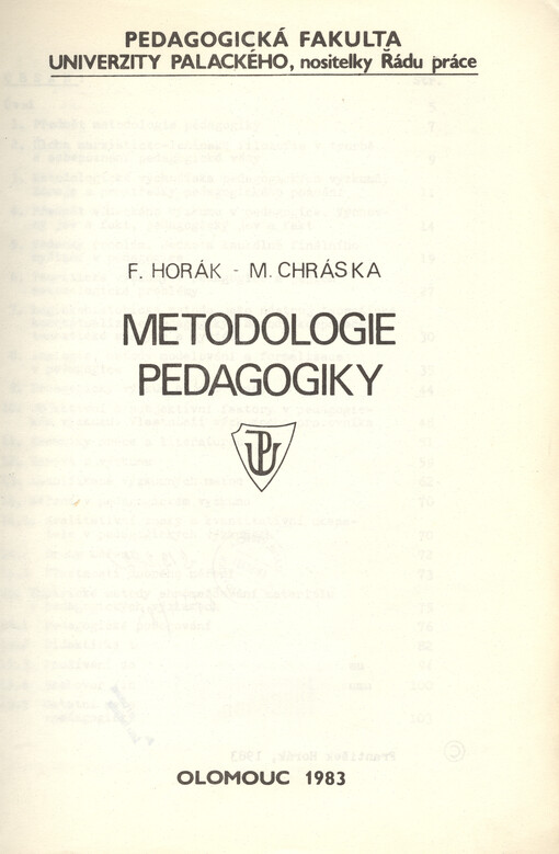 Metodologie pedagogiky