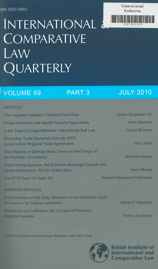 International and comparative law quarterly
