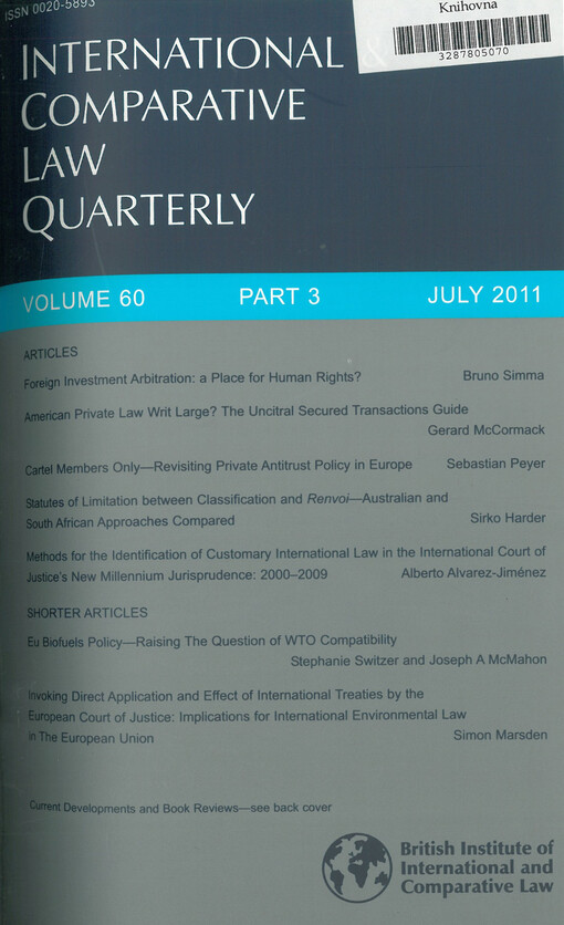 International and comparative law quarterly