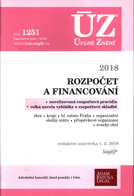 Rozpočet a financování 2018