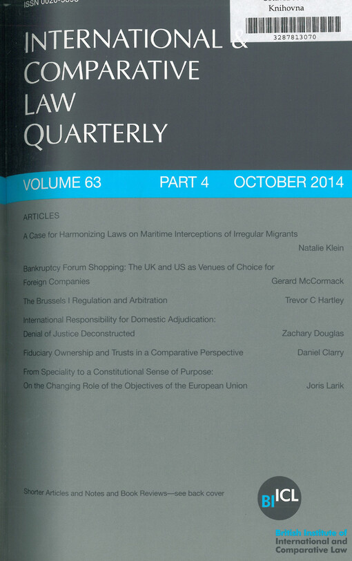 International and comparative law quarterly