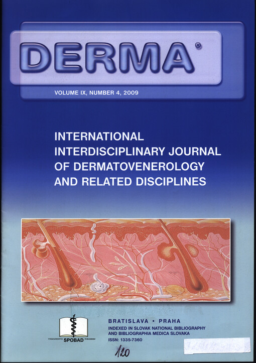 Derma : interdisciplinárny časopis pre dermatovenerológiu a príbuzné obory