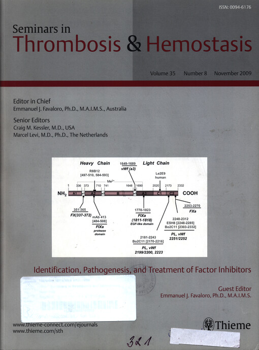 Seminars in thrombosis and hemostasis