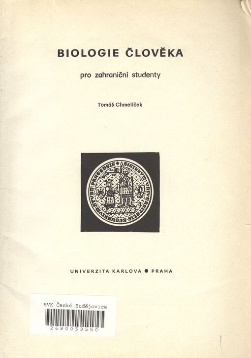 Biologie člověka :pro zahraniční studenty