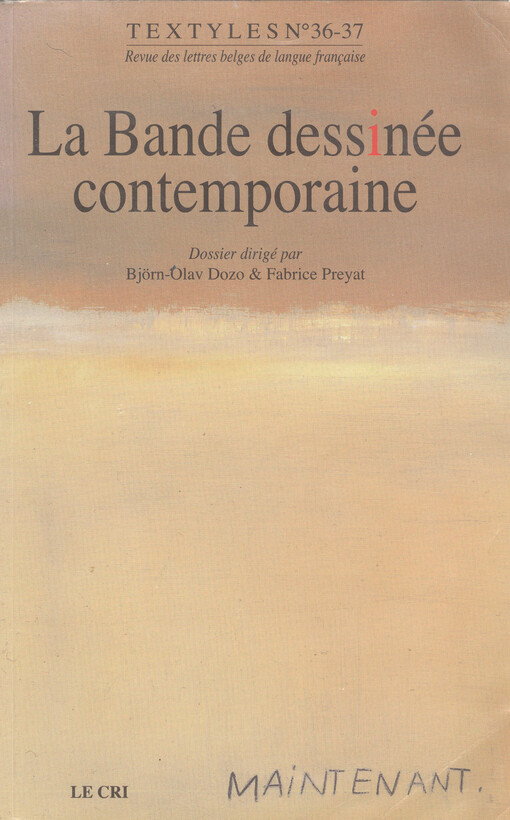 La bande dessinée contemporaine