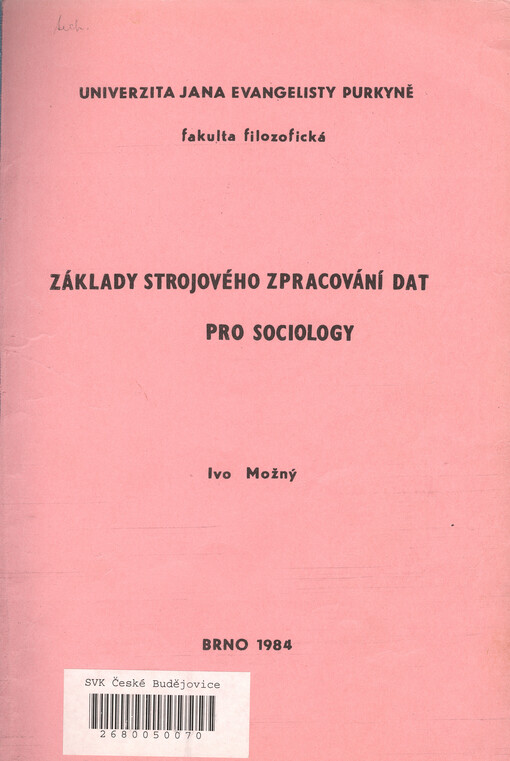 Základy strojového zpracování dat pro sociology