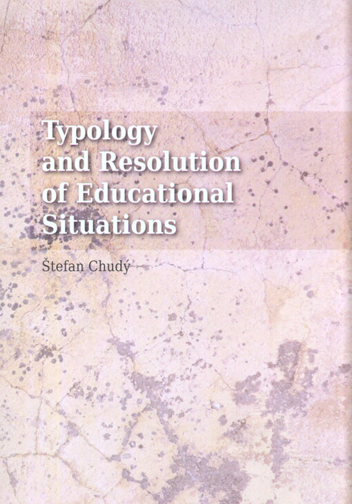 Typology and resolution of educational situations