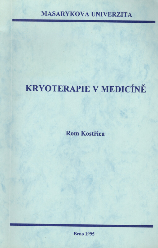 Kryoterapie v medicíně