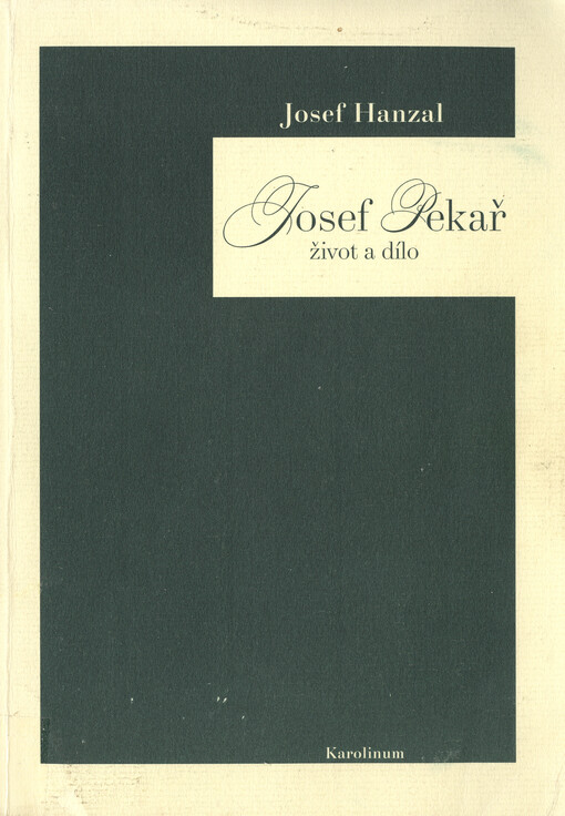 Josef Pekař: život a dílo