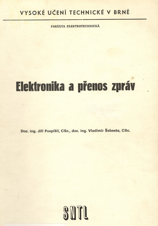 Elektronika a přenos zpráv