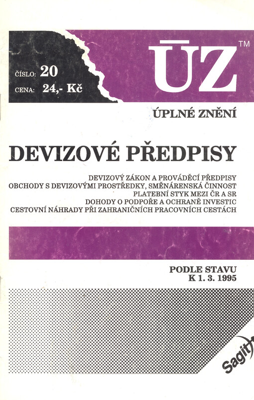 Devizové předpisy : podle stavu k 1.3.1995