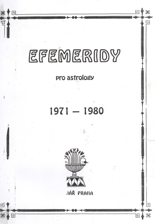 Efemeridy pro astrology 1971-1980