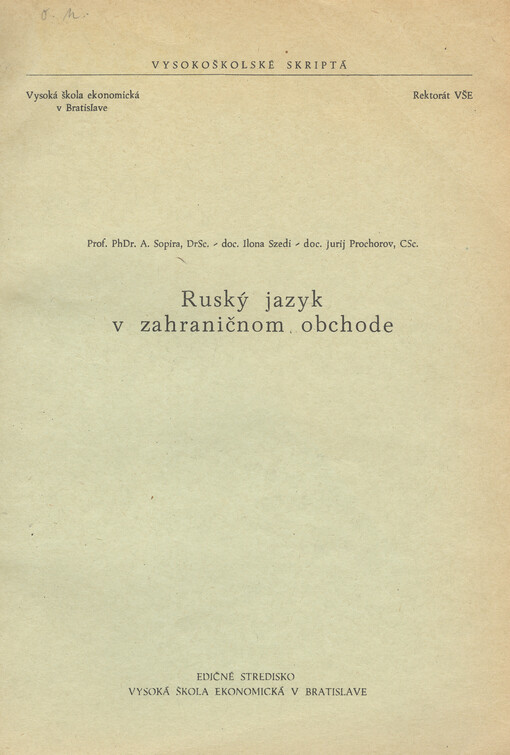 Ruský jazyk v zahraničnom obchode