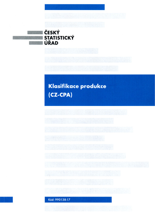 Klasifikace produkce (CZ-CPA)