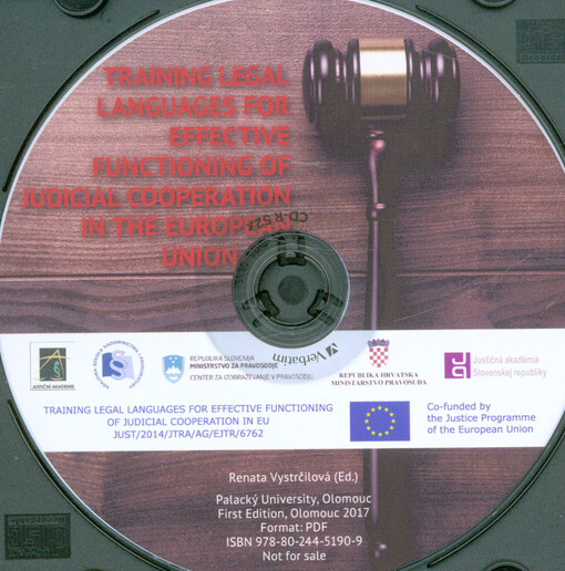 Training Legal Languages for Effective functioning of Judicial Cooperation in the European Union
