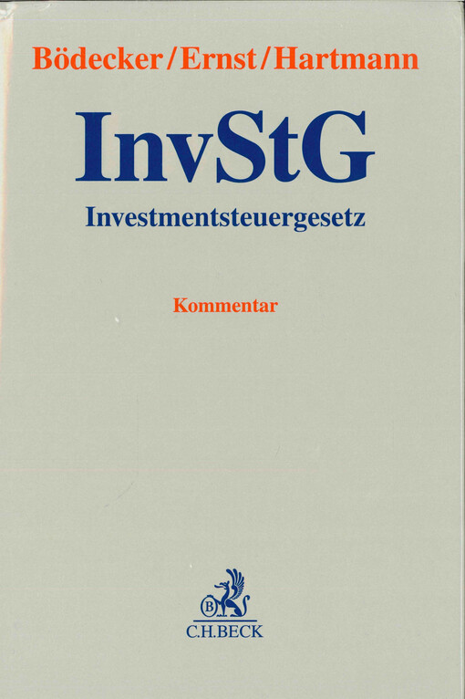 Investmentsteuergesetz : Kommentar