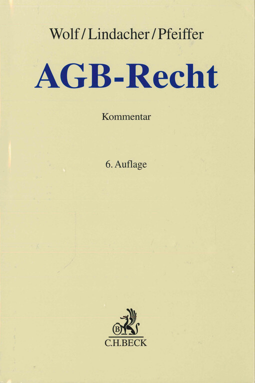 AGB-Recht : Kommentar