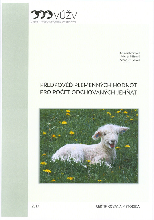 Předpověď plemenných hodnot pro počet odchovaných jehňat