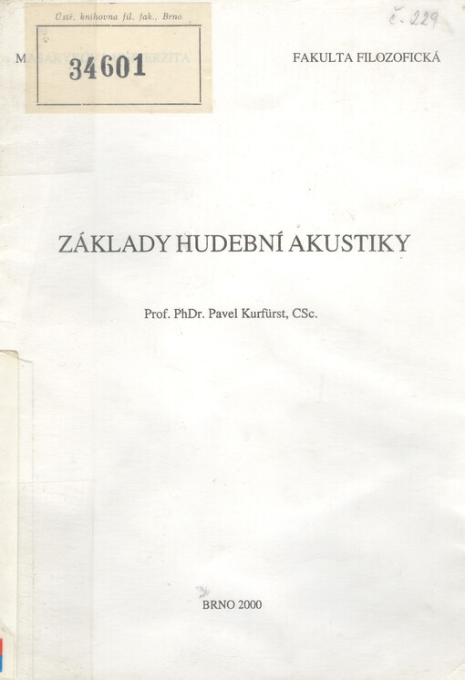 Základy hudební akustiky