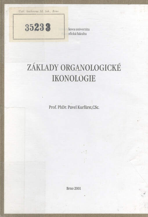 Základy organologické ikonologie
