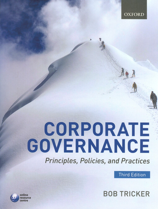 Corporate governance : principles, policies, and practices