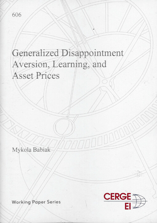 Generalized disappointment aversion, learning, and asset prices
