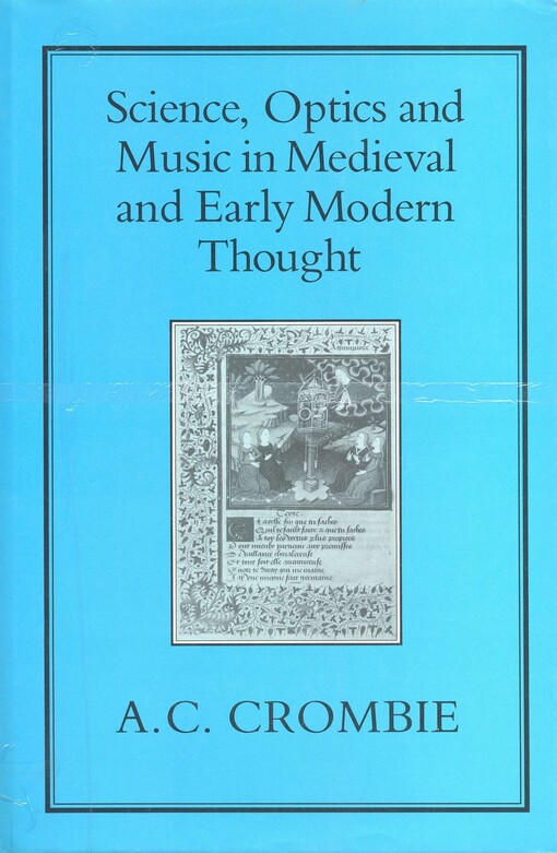 Science, optics, and music in medieval and early modern thought