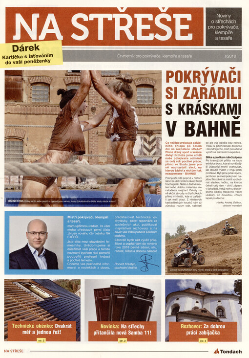 Na střeše : noviny o střechách pro pokrývače, klempíře a tesaře