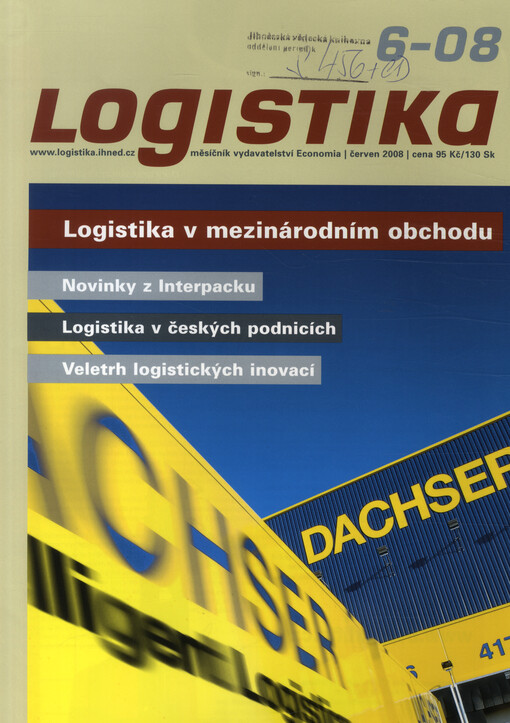 Logistika :měsíčník pro dopravu, skladování a manipulaci