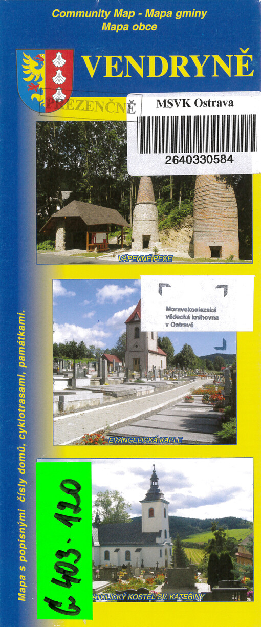 Vendryně : mapa obce = community map = mapa gminy