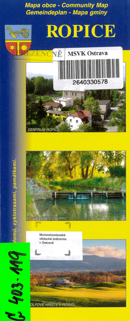 Ropice : mapa obce = community map = Gemeindeplan = mapa gminy