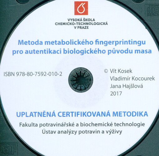 Metoda metabolického fingerprintingu pro autentikaci biologického původu masa: uplatněná certifikovaná metodika