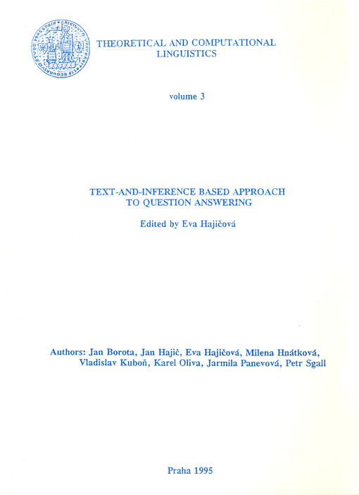 Text-and-inference based approach to question answering