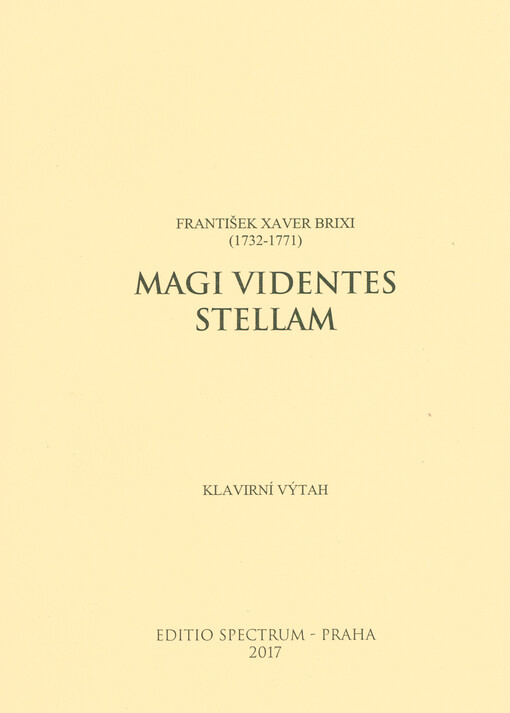 Magi videntes stellam : Allegretto z offertoria Reges de Saba veniunt : třákrálová slavnost Epiphania Domini : pro sólový kvartet (SATB) s varhanním nebo klavírní doprovodem