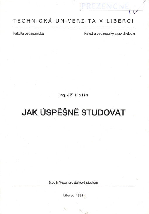 Jak úspěšně studovat
